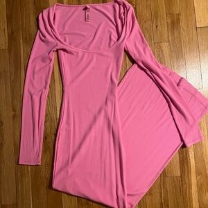 Skims bubblegum pink dress